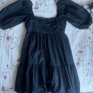 Abercrombie and Fitch Black Mini Babydoll Dress